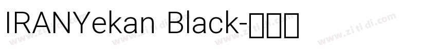 IRANYekan Black字体转换